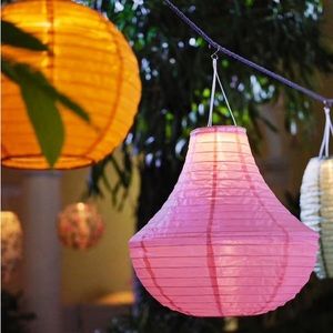 IKEA Solvinden Solar 18” Bell Shaped Pink